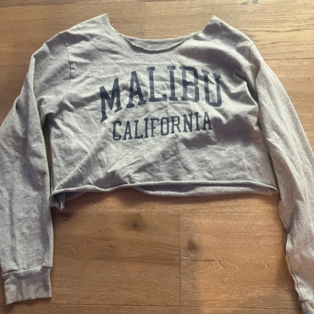 brandy melville cropped off the shoulder top